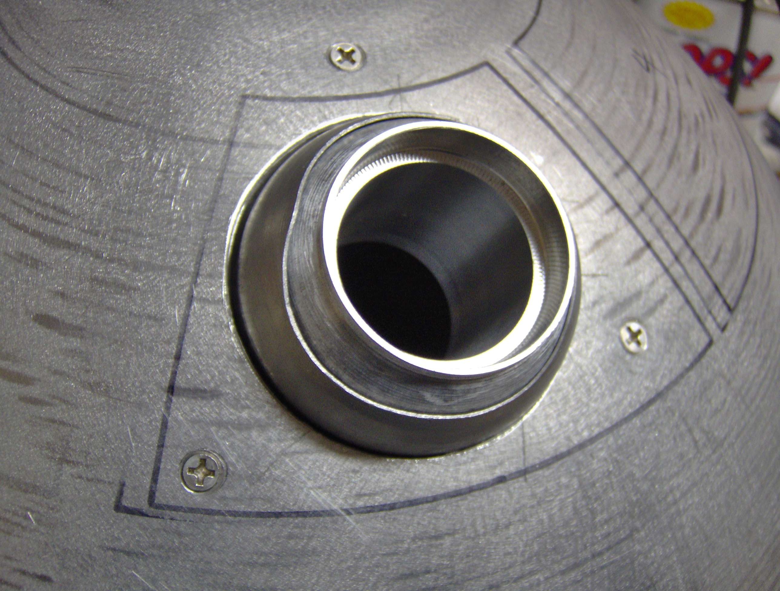 Holoprojector Installed with screws